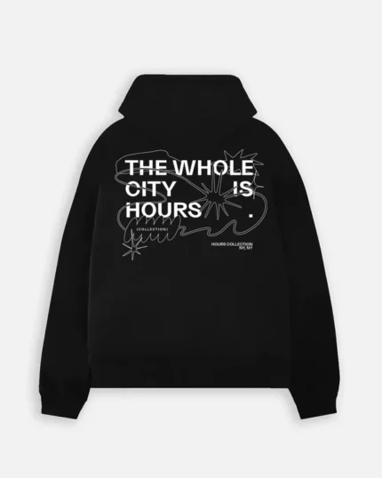 City is Hours Hoodie – Black