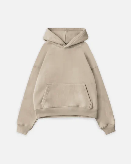 Cropped Hours Hoodie – Sand