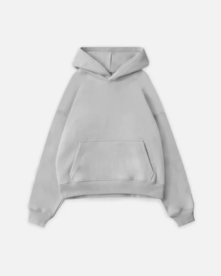 Cropped Hours Hoodie – Stone