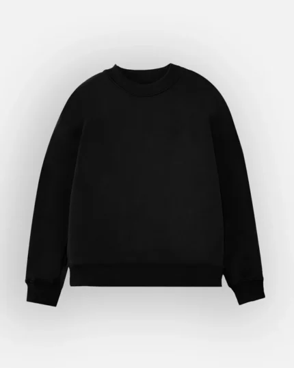 Drop Shoulder Crewneck – Black