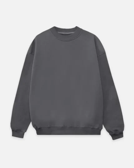 Drop Shoulder Crewneck – Charcoal