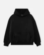 Drop Shoulder Hours Hoodie – Black