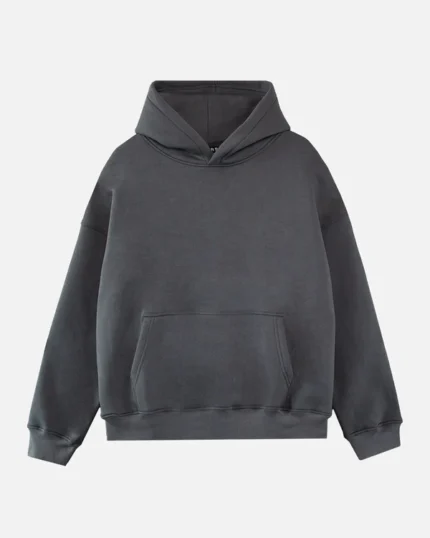 Drop Shoulder Hoodie – Charcoal.