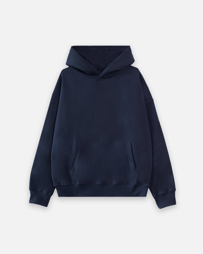 Drop Shoulder Hoodie – Navy